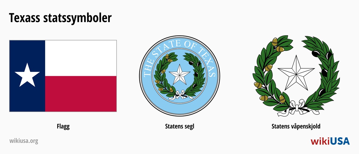 Flagg for delstaten Texas | Det store seglet for delstaten Texas