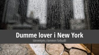 Dumme lover i New York – Iskrem i lommene forbudt!