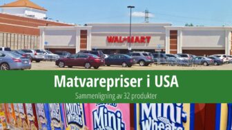 Matvarepriser i USA 2024 – en liste over 32 produkter