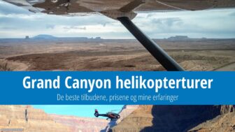 Grand Canyon helikoptertur – pris, tilbud fra Las Vegas