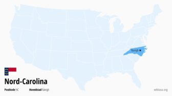 Nord-Carolina i USA – fakta, byer, vær, hva du kan se og kart