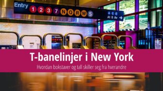 T-banelinjer i New York: Hvordan bokstaver og tall skiller seg fra hverandre
