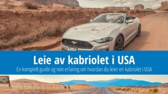 Leie av kabriolet i USA – pris og hva som trengs for det