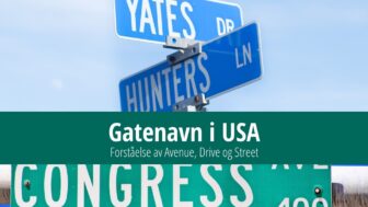 Gatenavn i USA – forstå navnene Avenue, Drive og Street