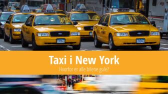 Taxi i New York: Hvorfor er alle bilene gule?